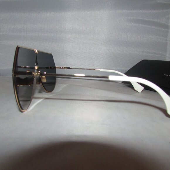 Fendi Eyeline Rose Gold Metal Aviator Mirrored Sunglasses FF/0193S Used - Picture 2 of 4